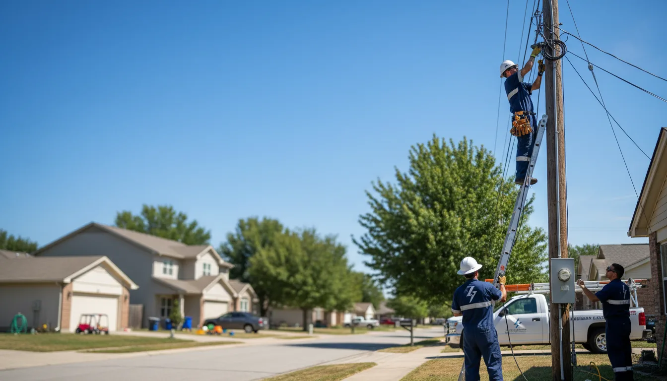 Residential electrician providing installation services in Roundhill, KY